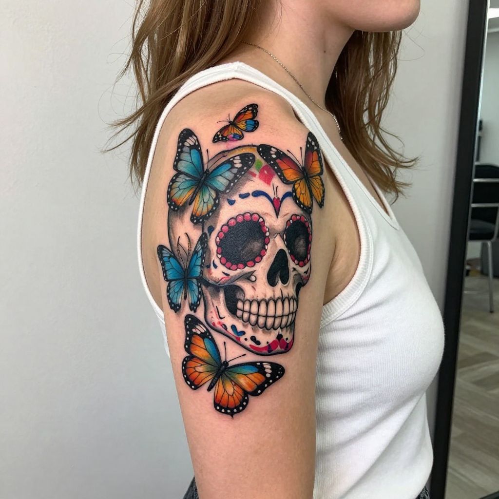 Day of the Dead Butterfly Transformation