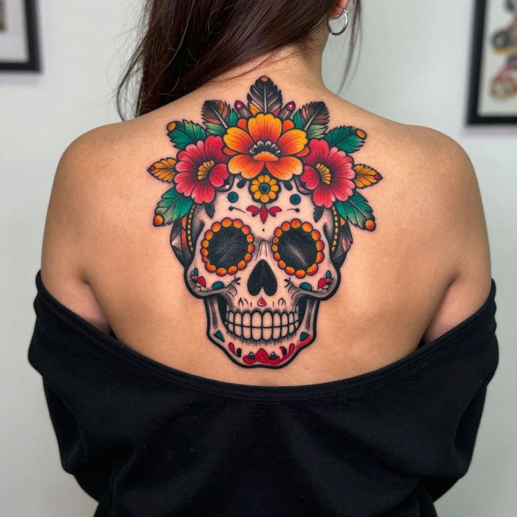 Sugar Skull Headdress Design