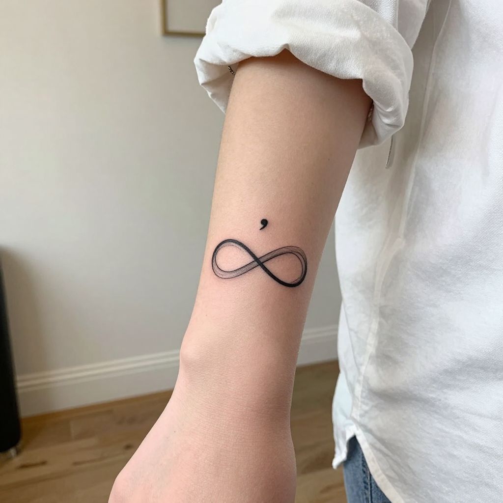 Semicolon within Infinity Loop
