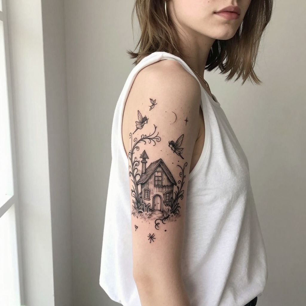 Delicate Fairy Tale Scene