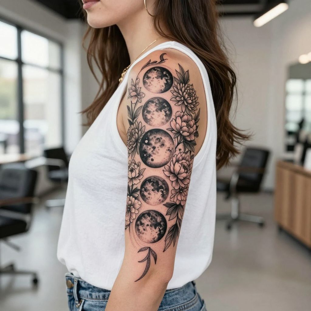 Moon Phases and Florals