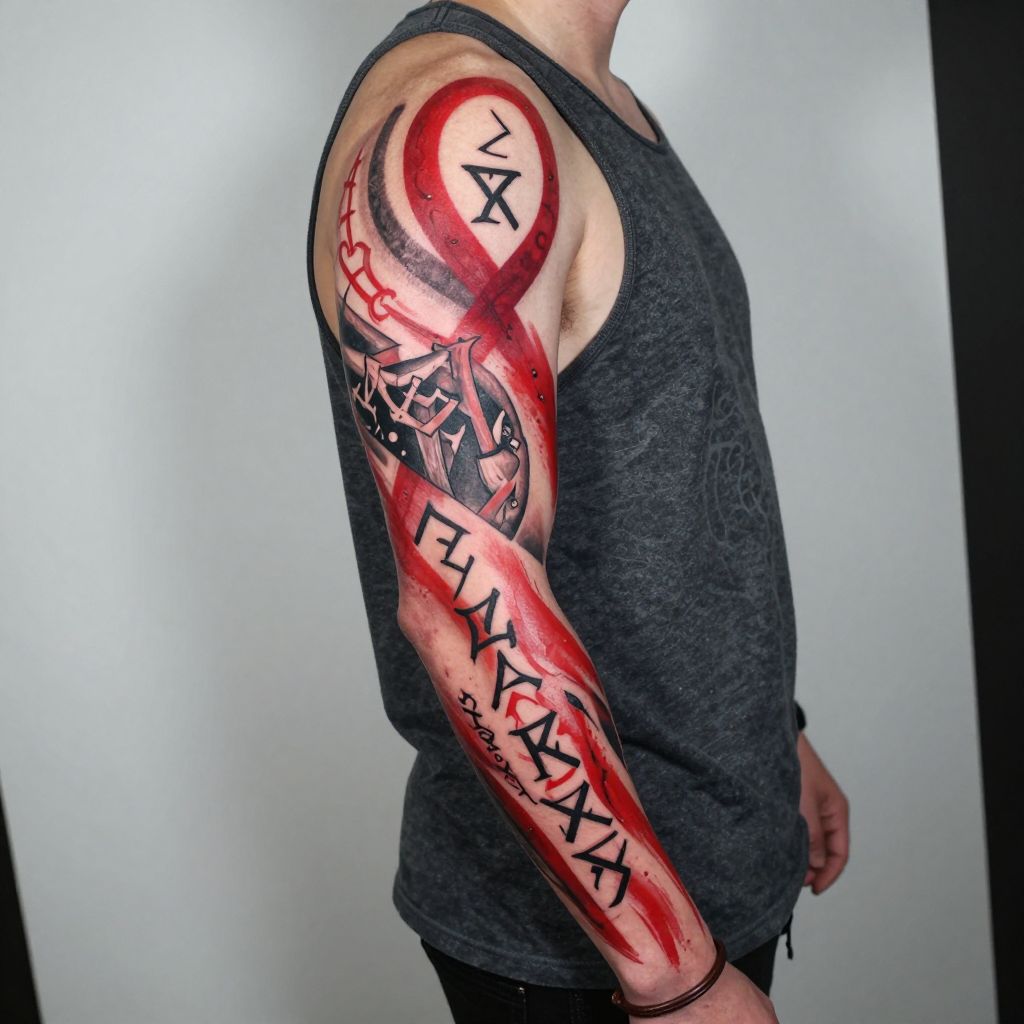 Kratos’s Tattooed Arm Sleeve