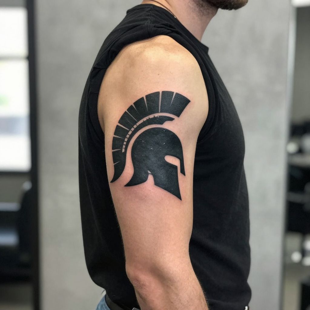 Spartan Helmet Silhouette