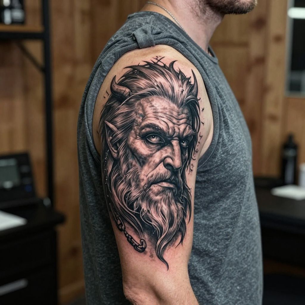 Mimir’s Head Hung on Shoulder