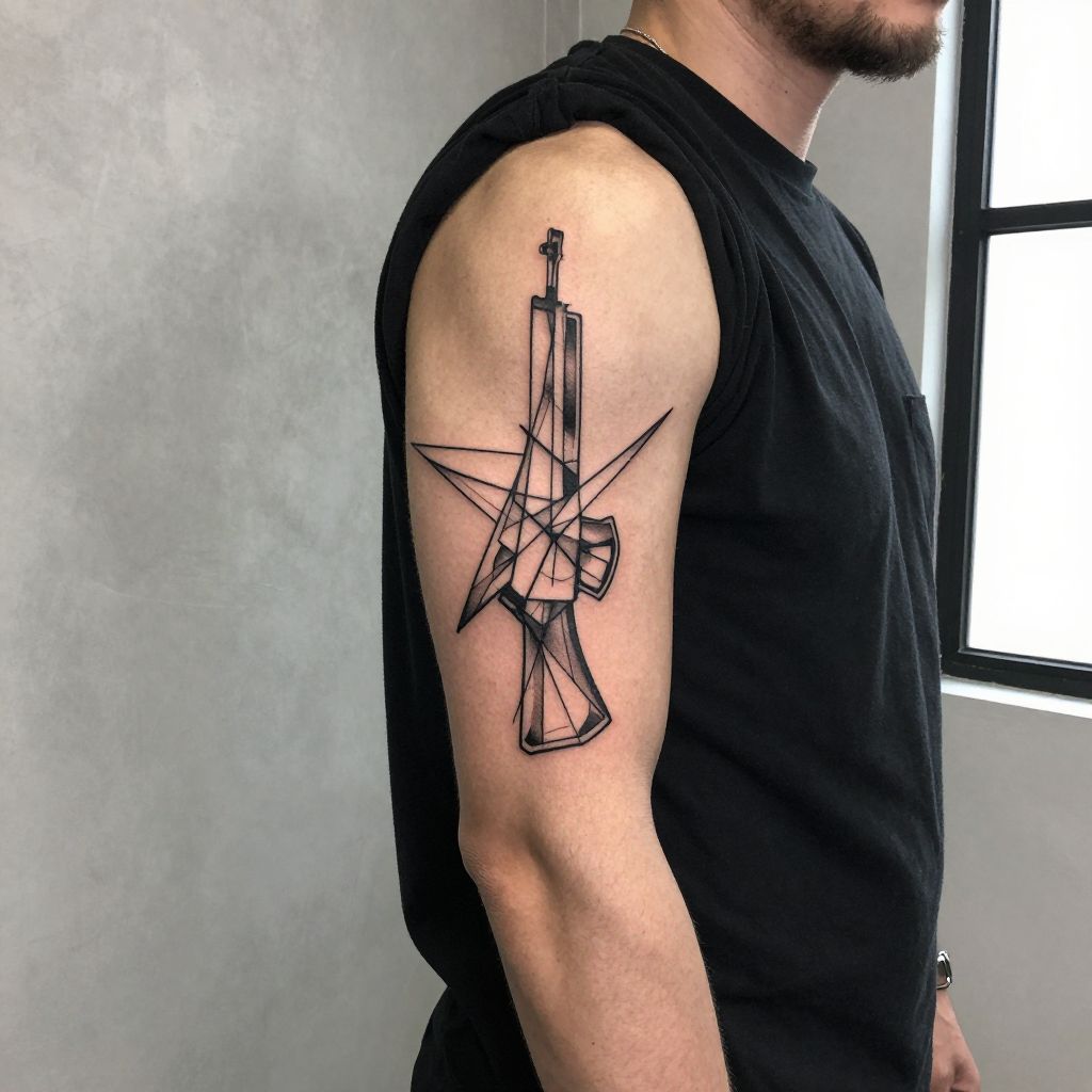 Abstract Geometric Gun