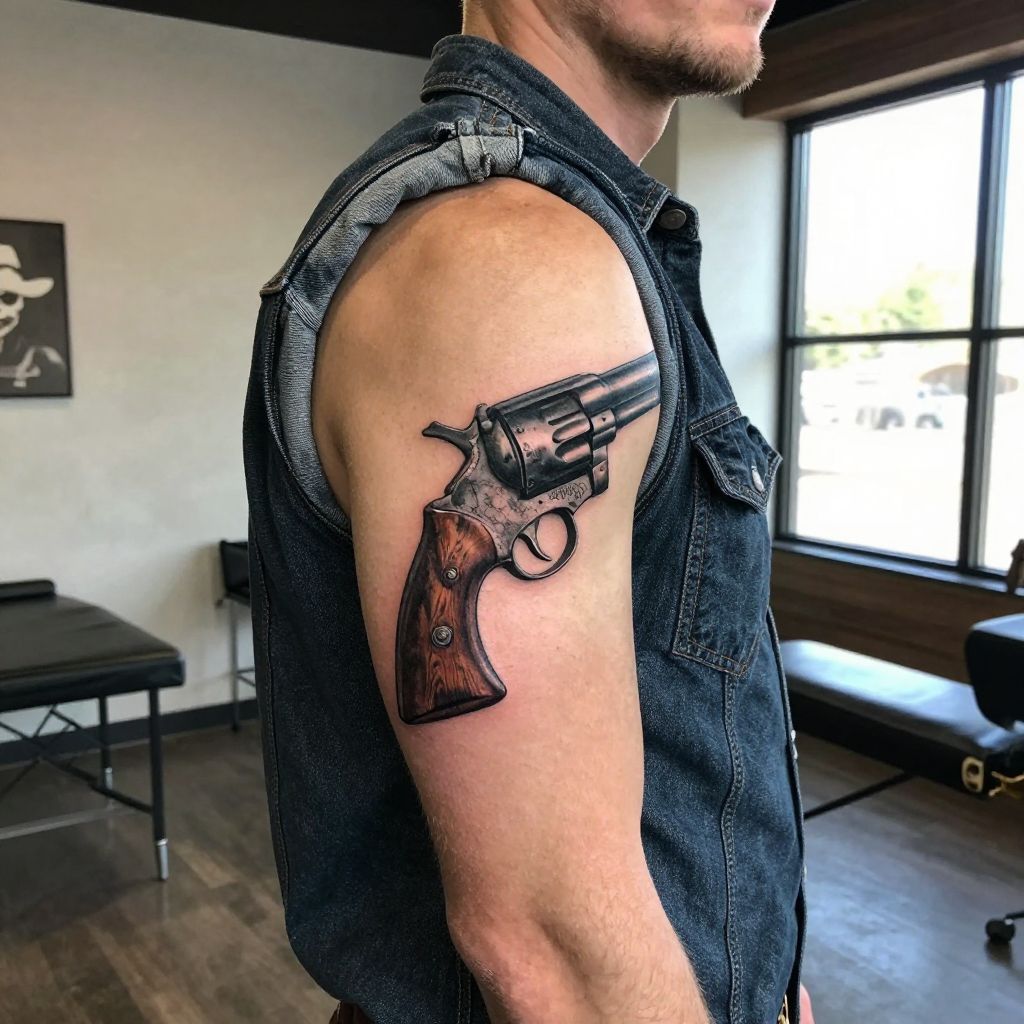 Old West Cowboy Revolver