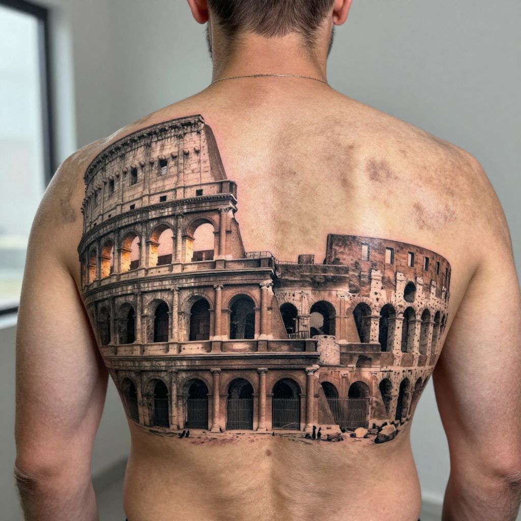 Roman Colosseum Tattoo