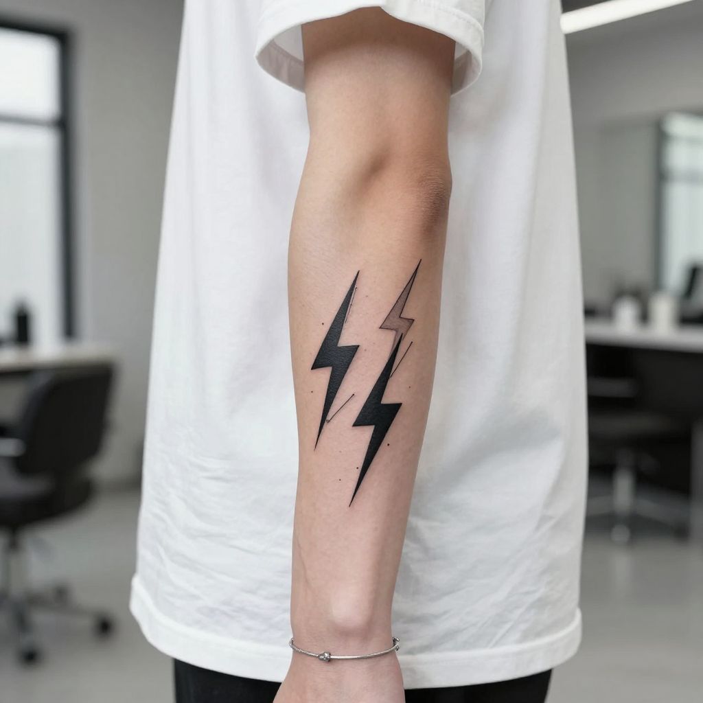Double Lightning Bolts