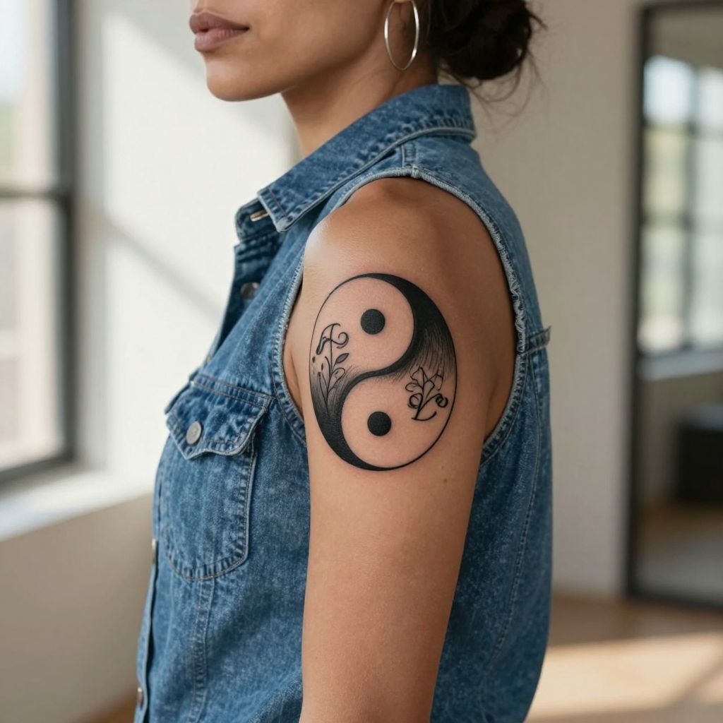 Yin and Yang Symbols with Personal Twist