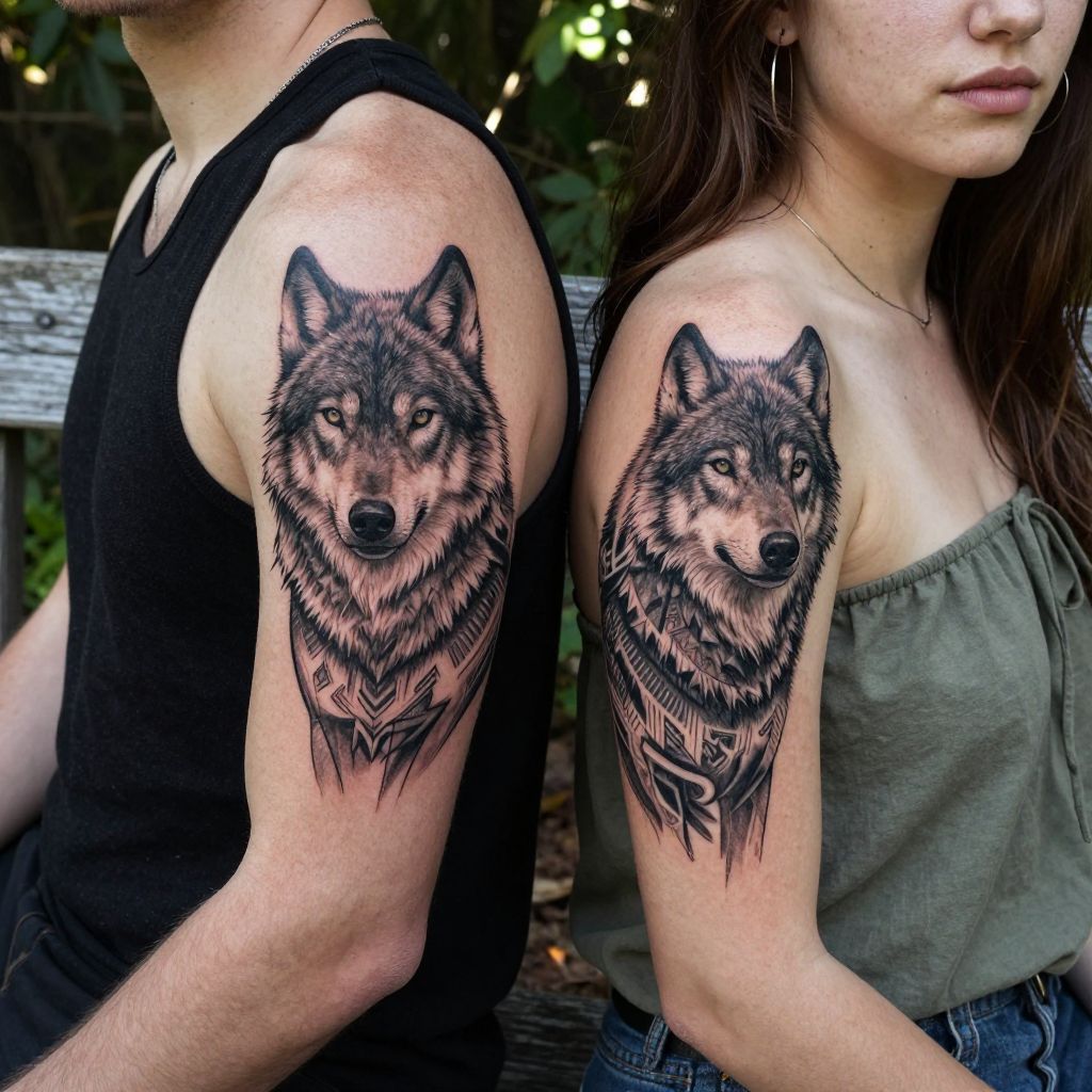 Matching Animals Tattoos