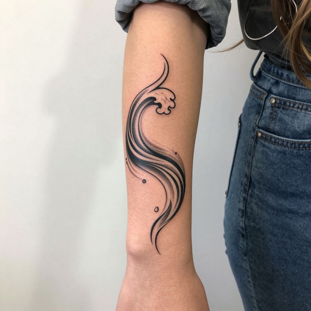 Mayan Water Symbol Tattoo