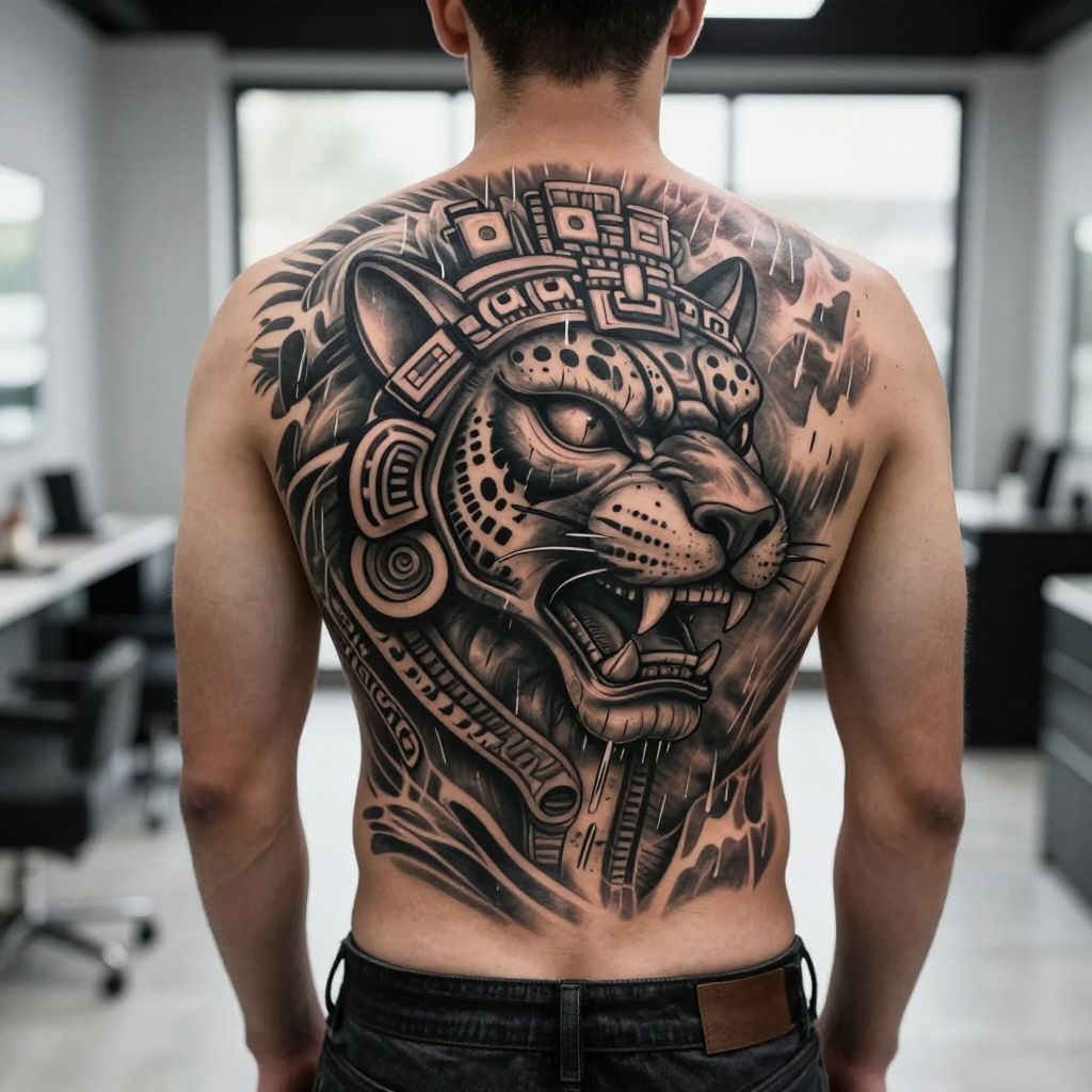 Mayan God of Rain (Chaac) Tattoo