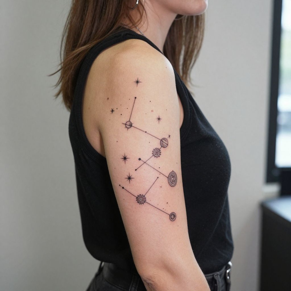 Mayan Astronomical Symbols Tattoo