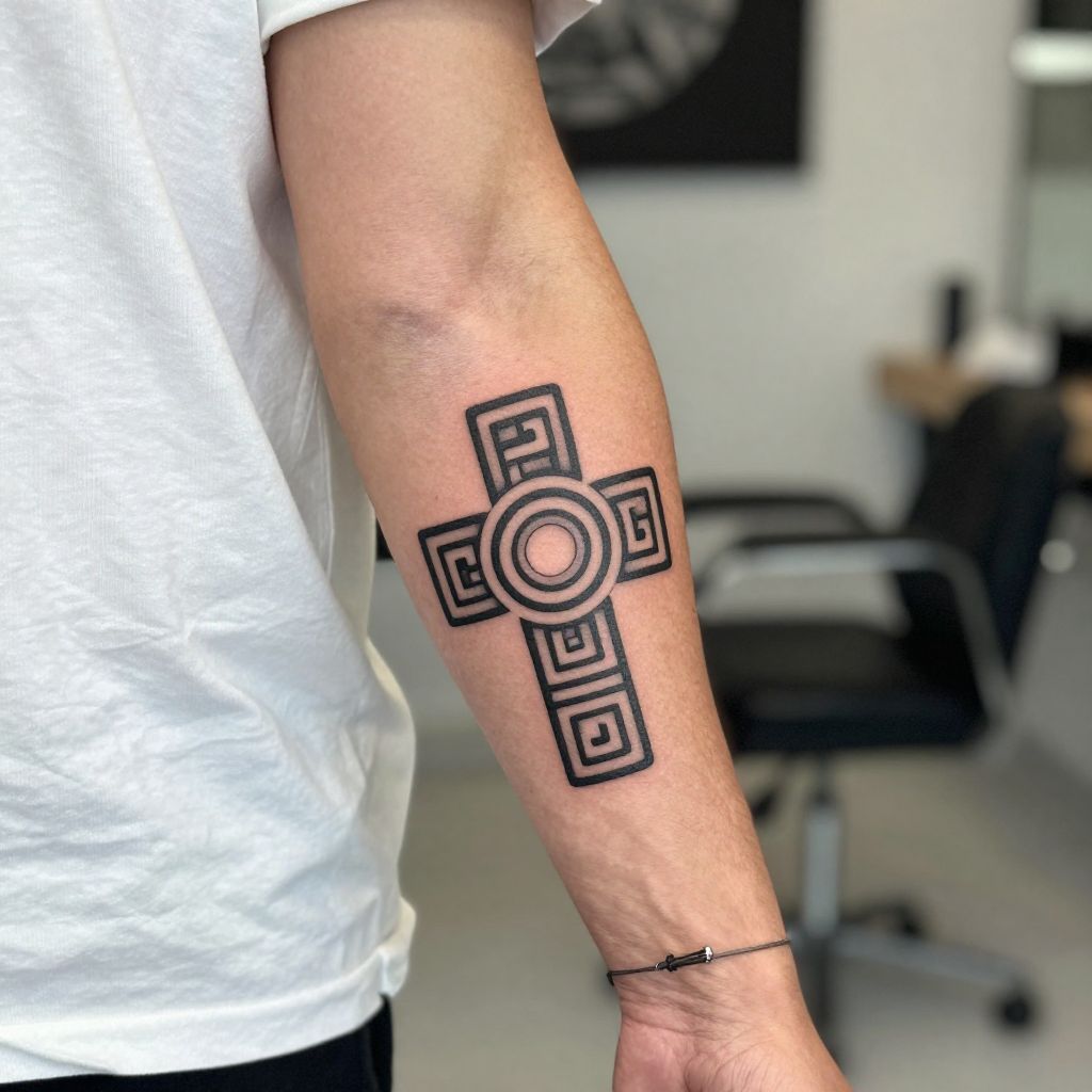 Mayan Cross (Hunab Ku) Tattoo