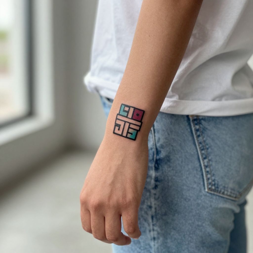 Mayan Glyph of the Day Sign Tattoo