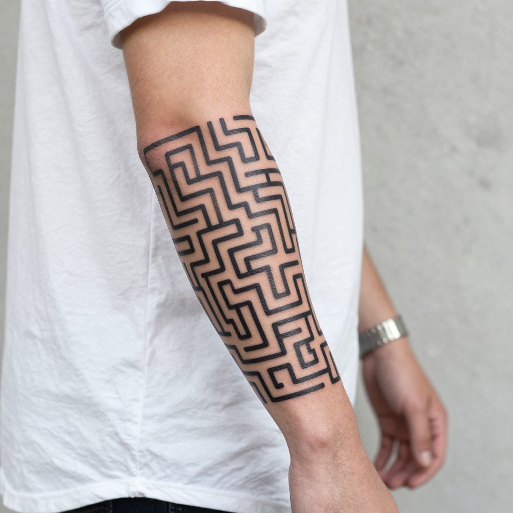 Maze or Labyrinth tattoo