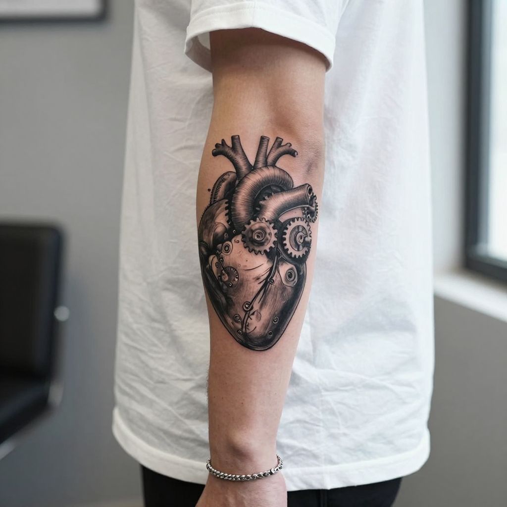 Mechanical Heart tattoo