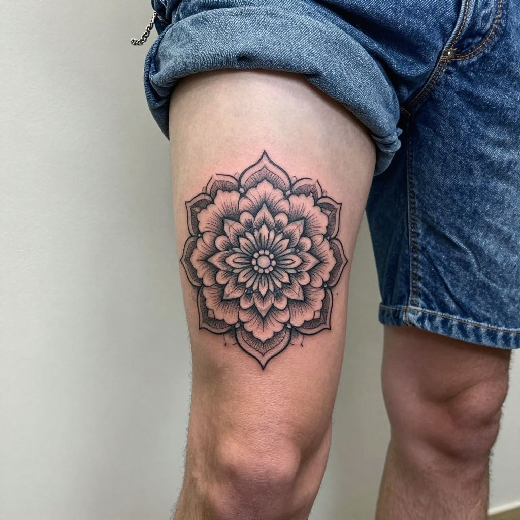 Mandala Bloom Tattoo