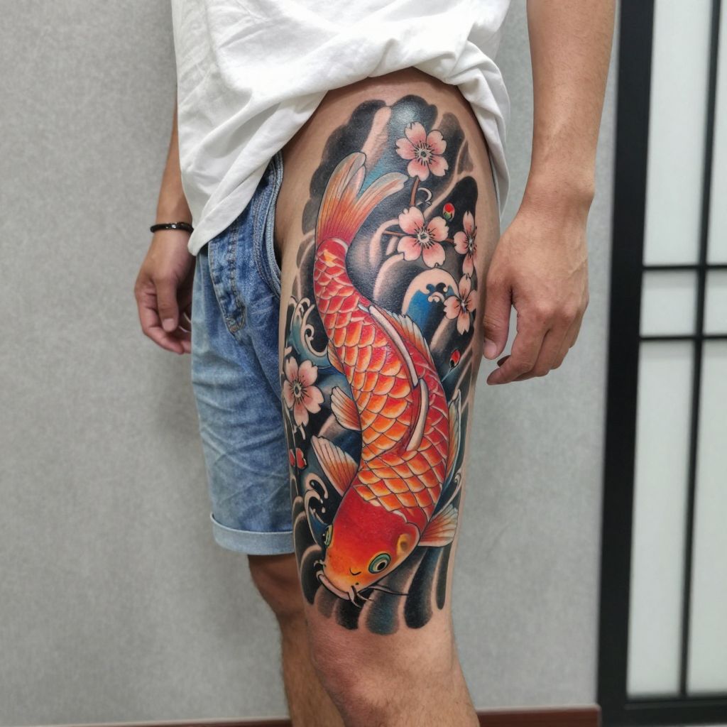 Japanese Koi Fish Tattoo