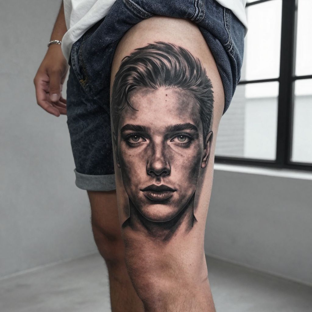 Realistic Portrait Tattoo