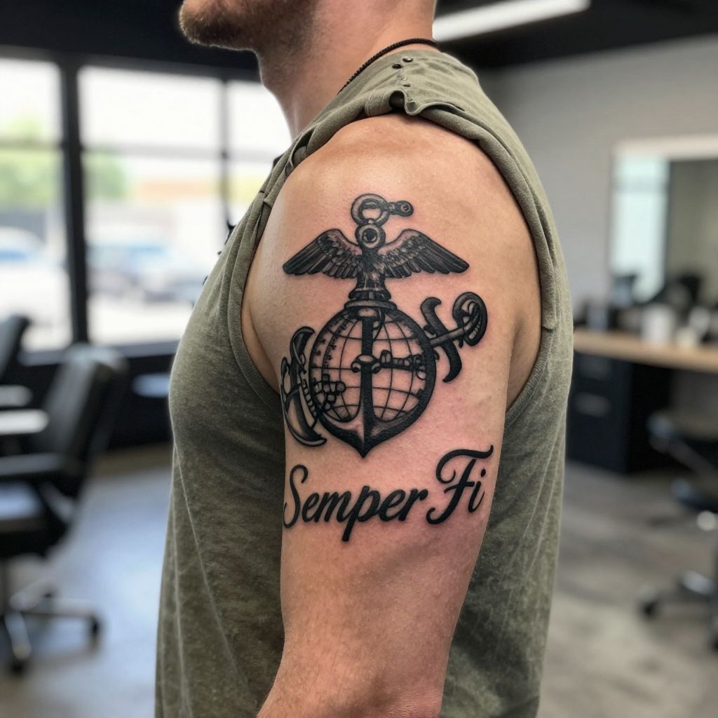 Semper Fi Marine Tattoo