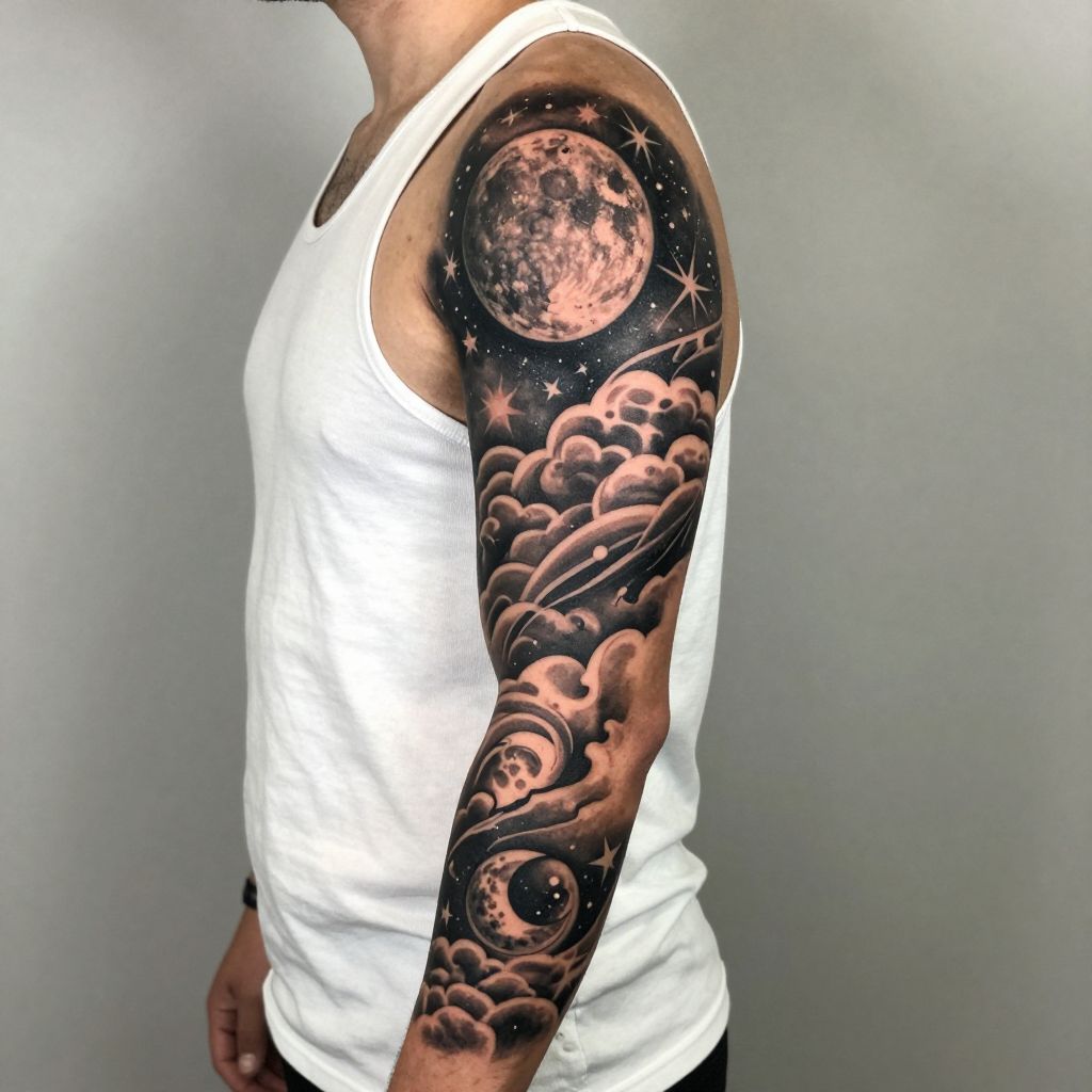 Cosmic Elements cover up tattoo