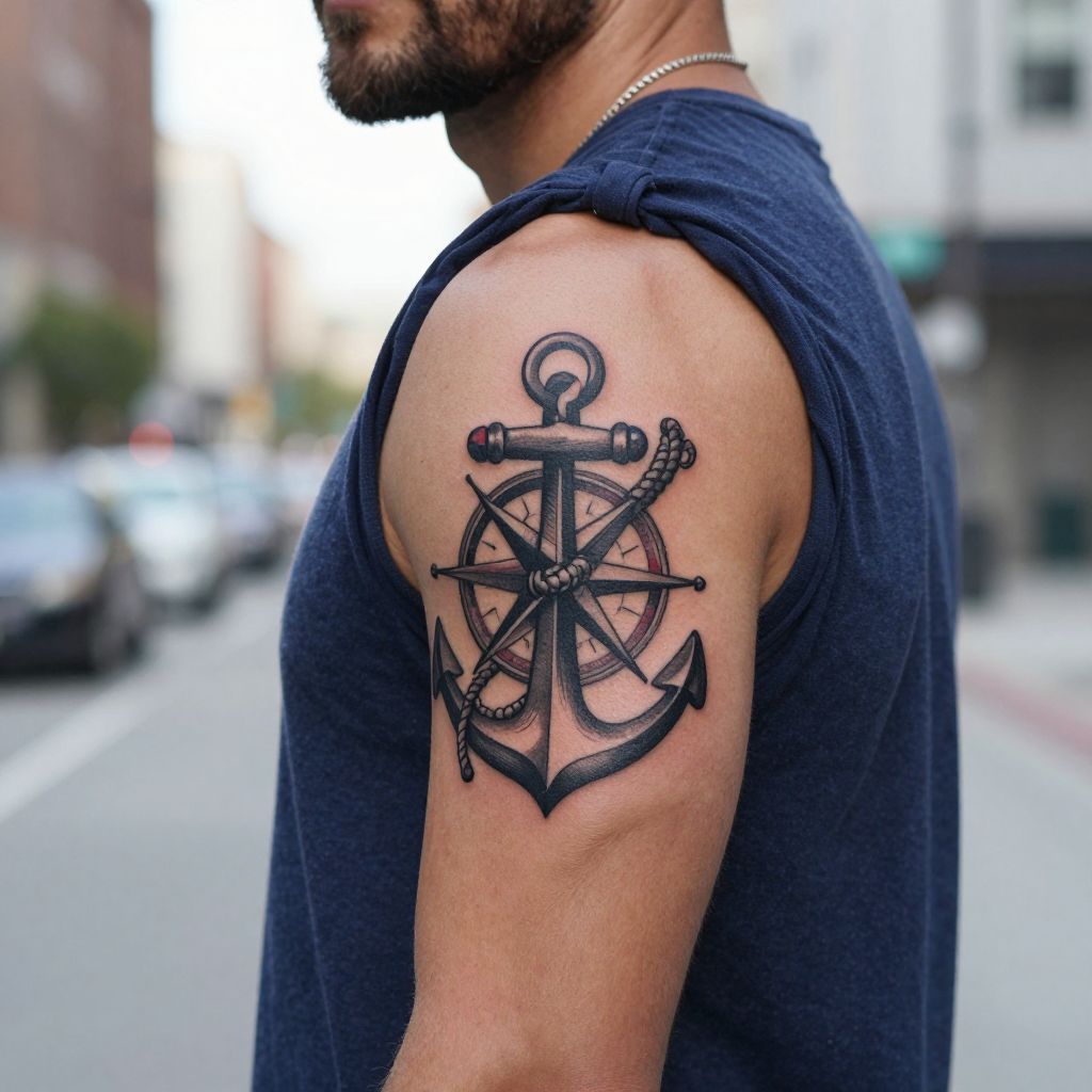 Classic Nautical Motifs cover up tattoo