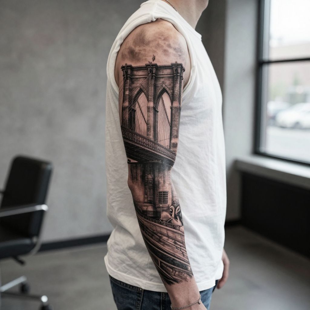 Brooklyn Bridge Detailed Realism