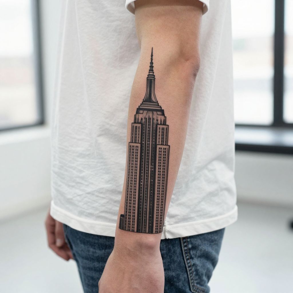 Empire State Building Geometric Design
