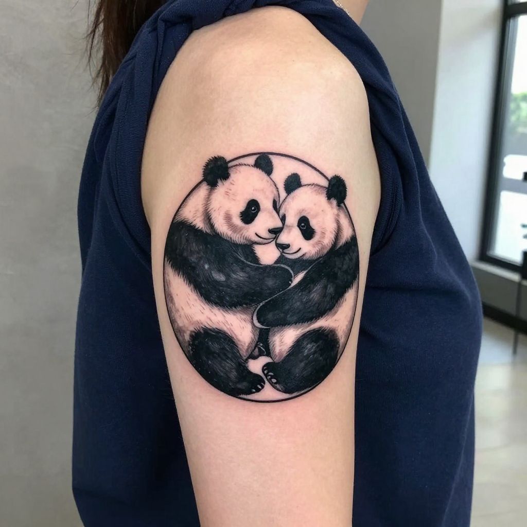 Yin and Yang Panda