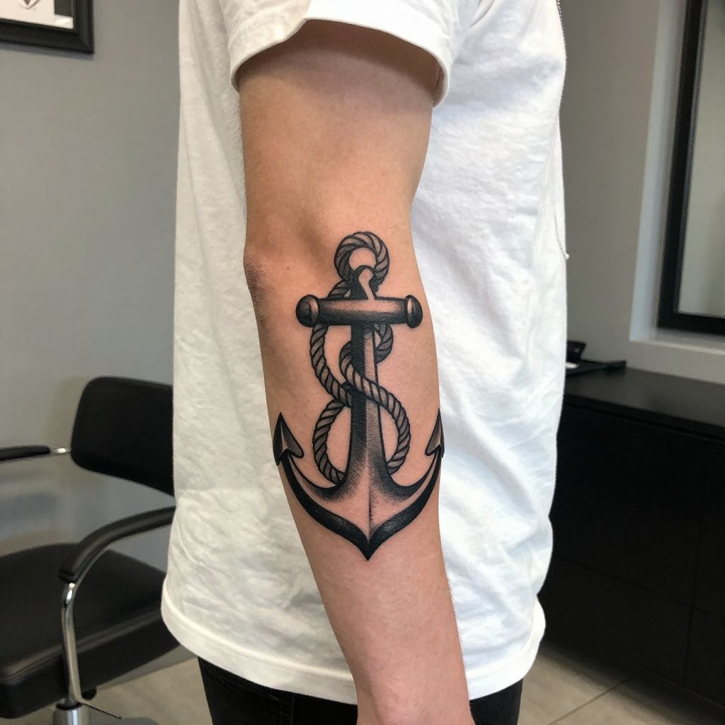 Anchor Wrapped in Rope