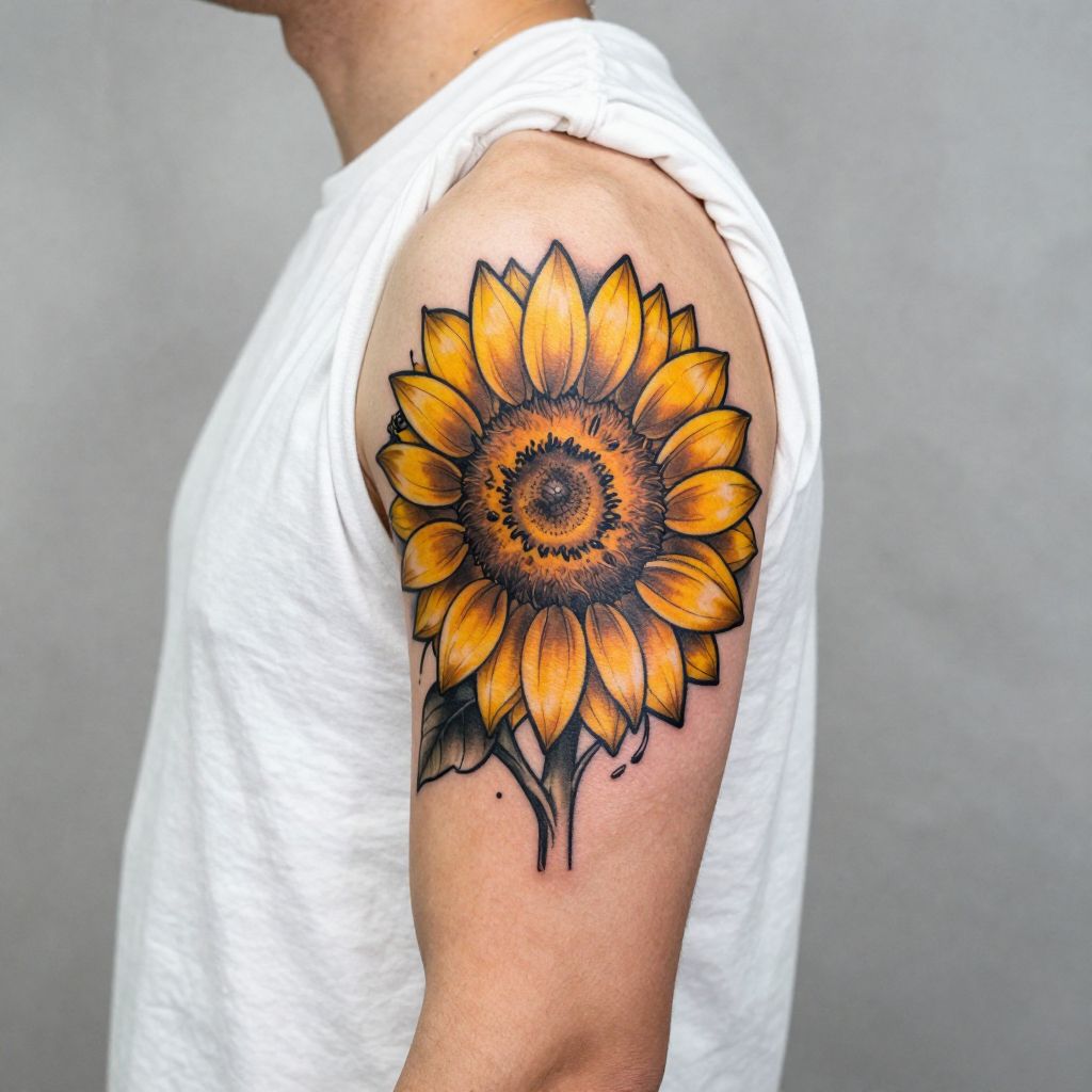 Bold Sunflower Head