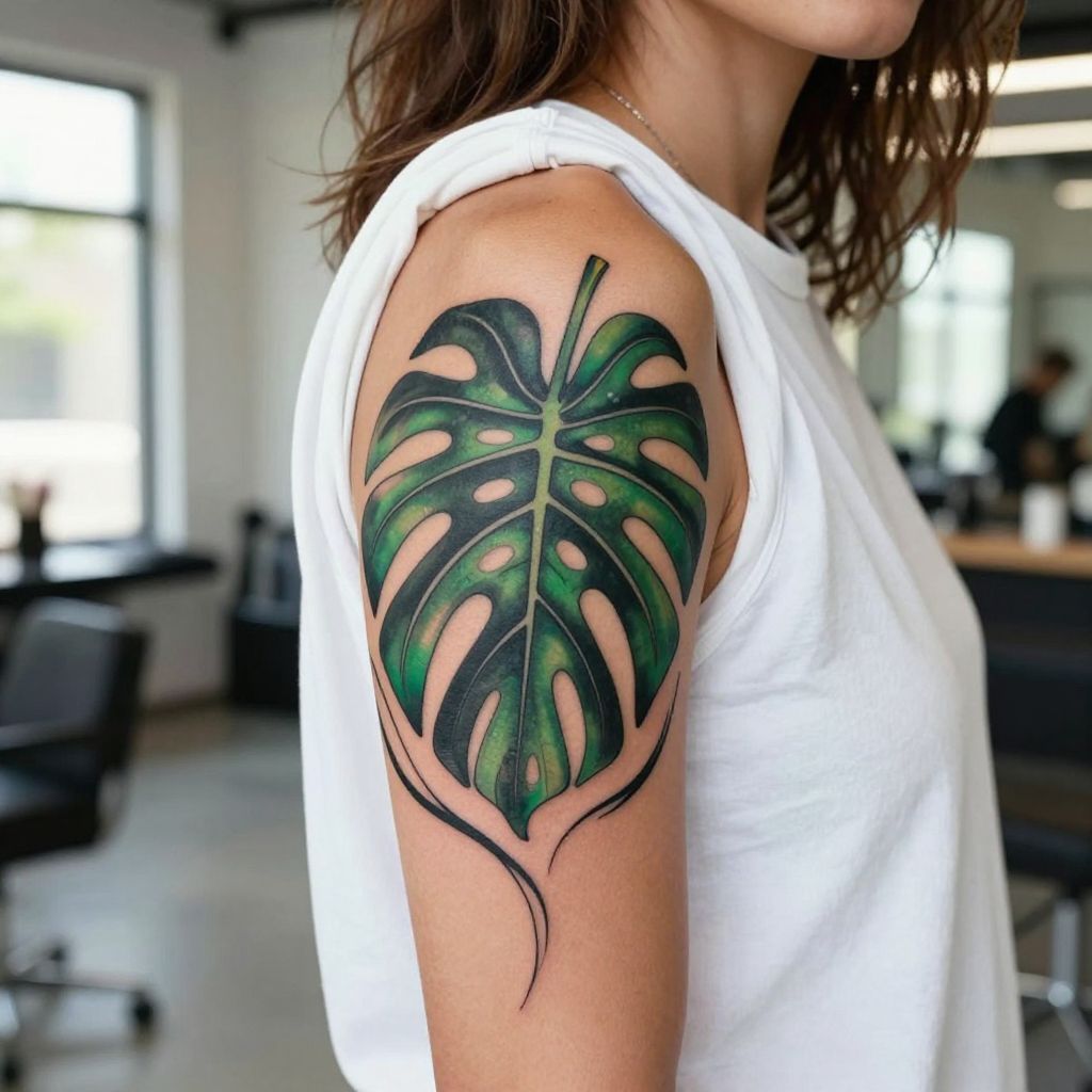 Bold Monstera Leaves