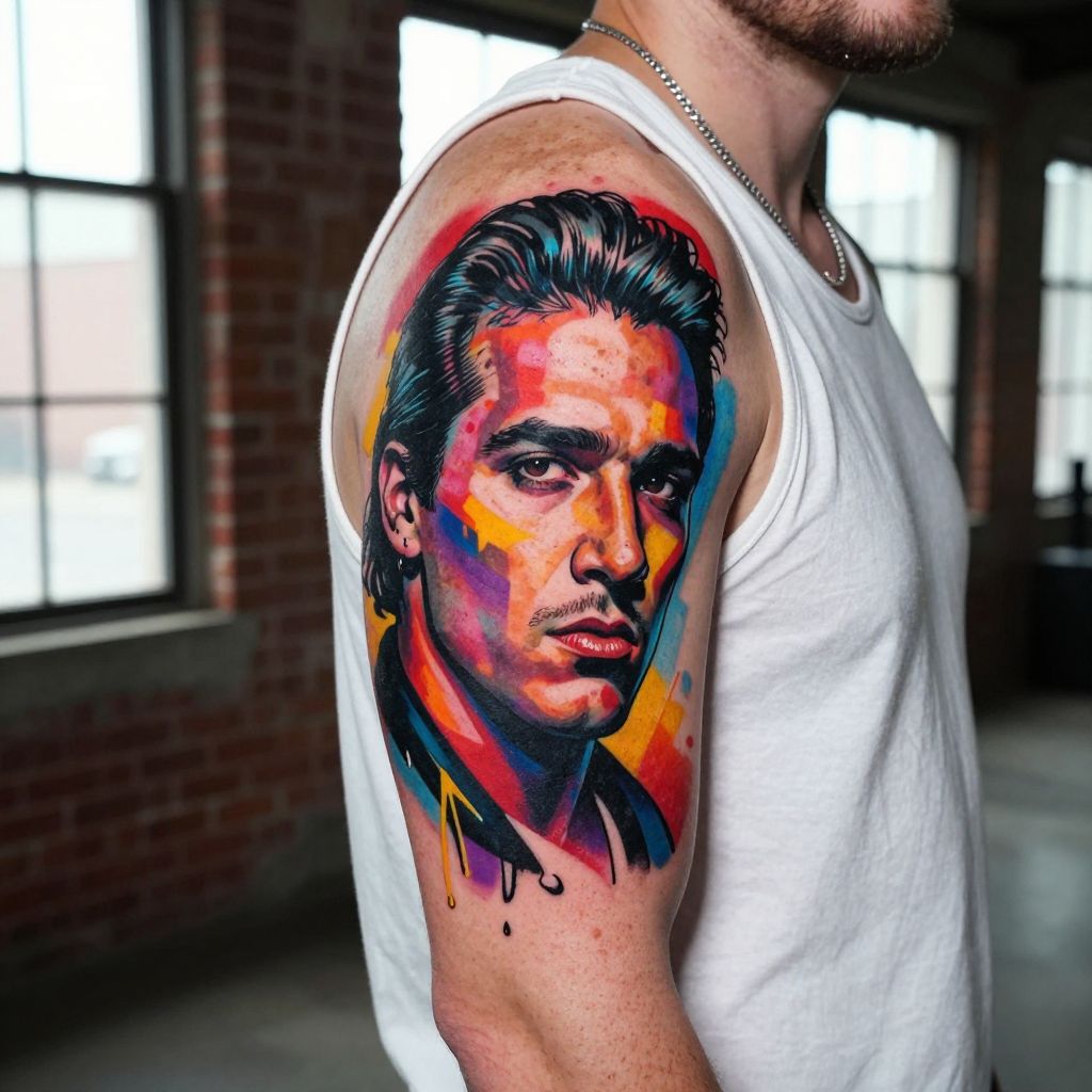 Scarface Graffiti Style Tattoo