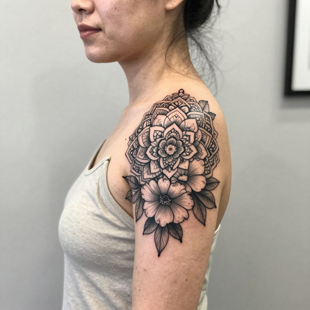 Floral Mandala tattoo