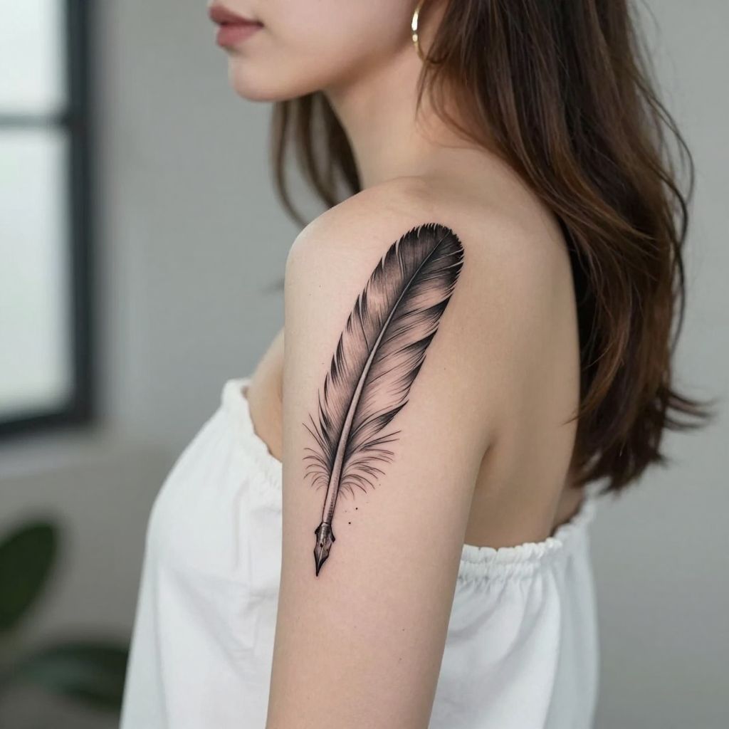 Feather Quill tattoo