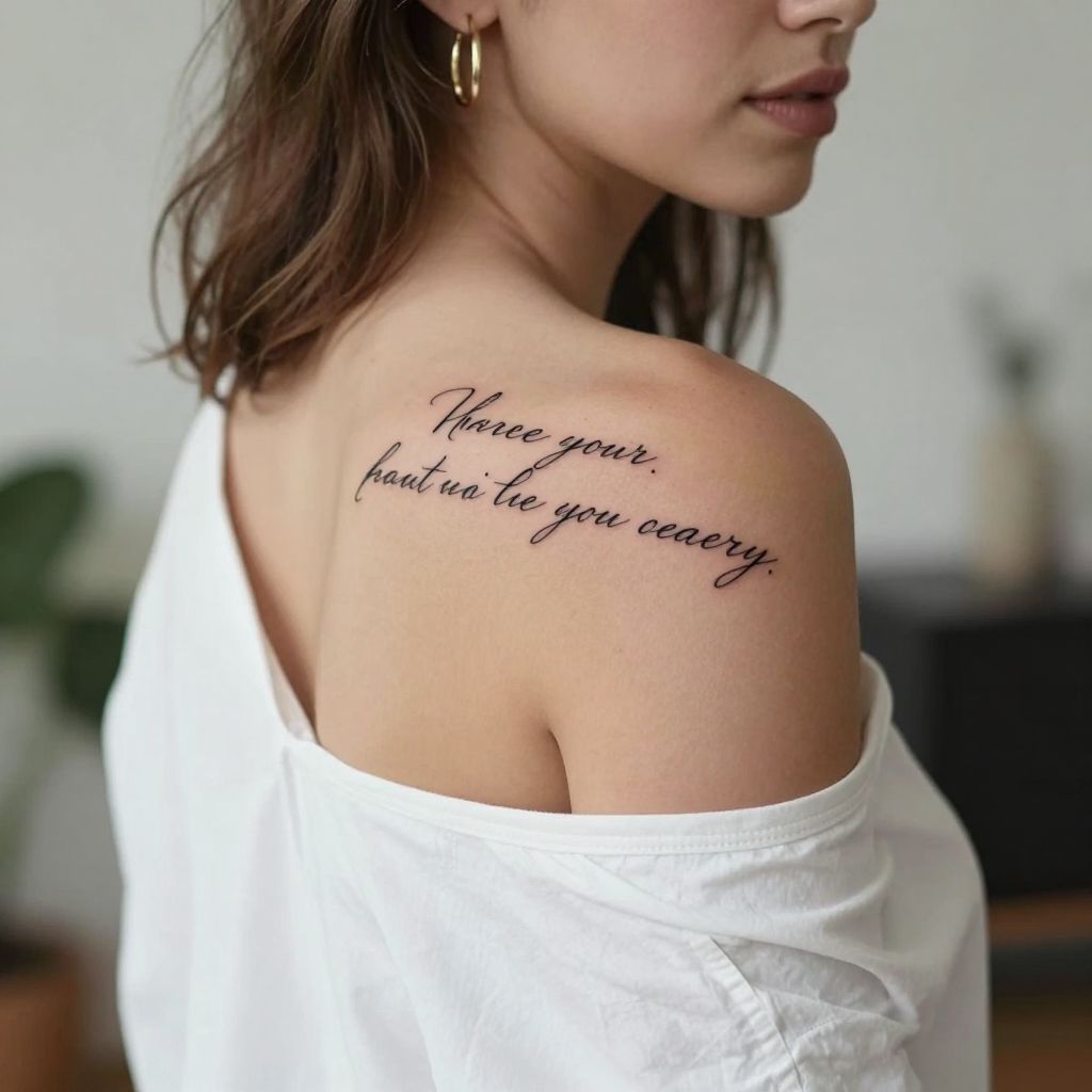 Script or Quote tattoo
