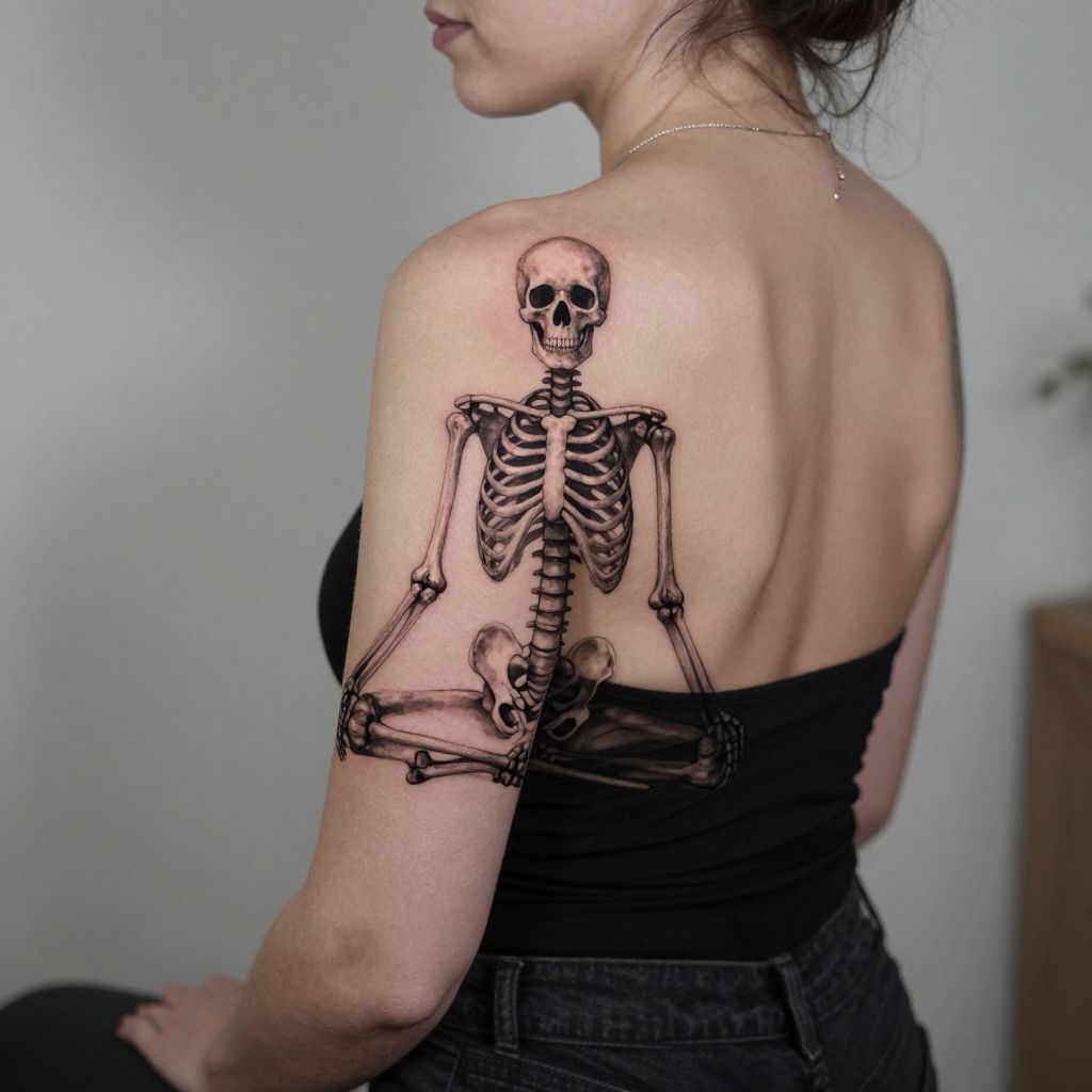 Skeleton in a Meditative Pose