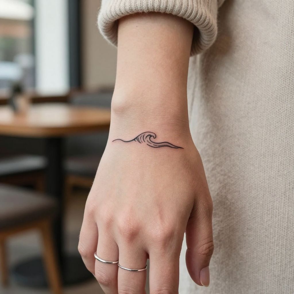 Tiny Wave on the Side of the Finger