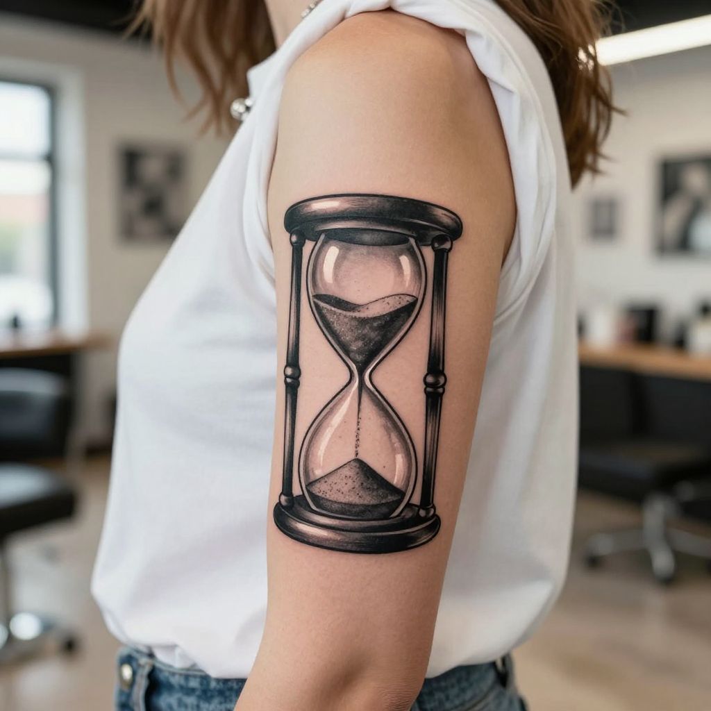 Hourglass with Running Sand