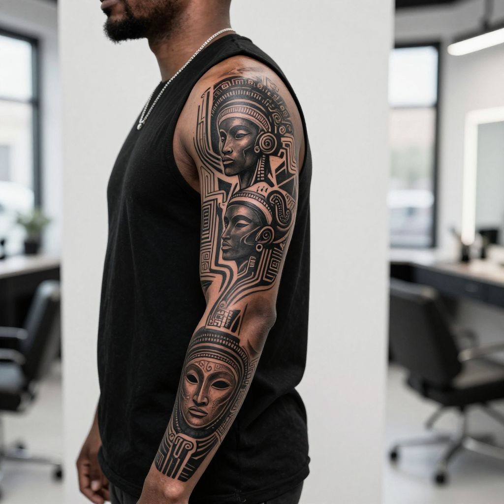 Afro Futurism: Bold Lines and Futuristic Elements