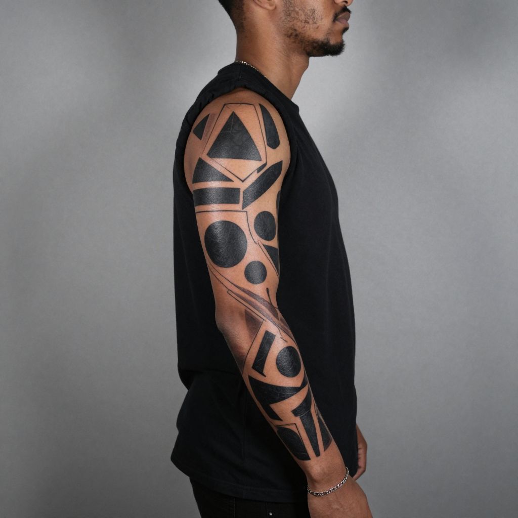 Blackwork Abstract Geometry