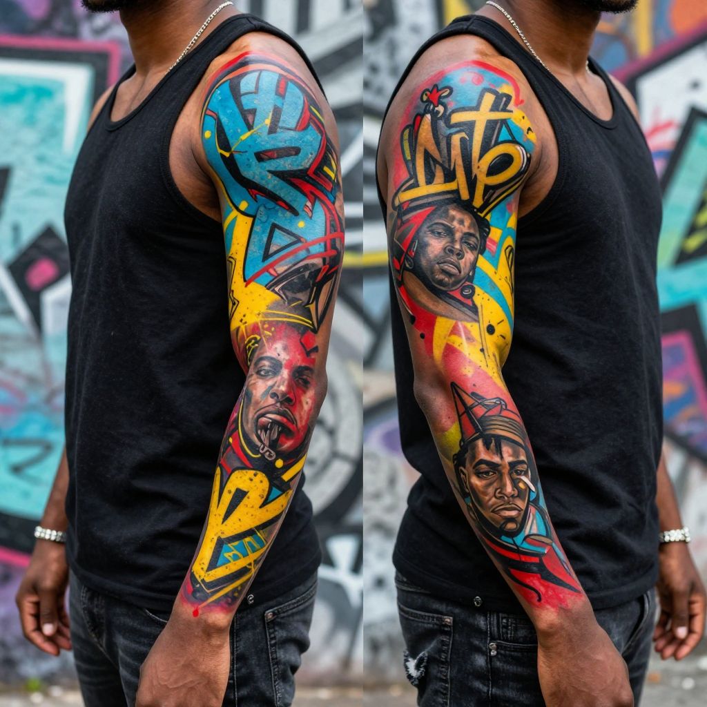 Urban Graffiti Style Sleeve