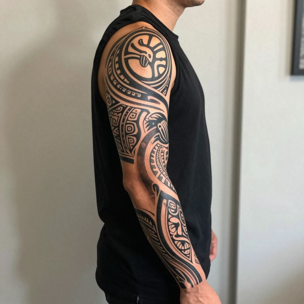 Polynesian Warrior Sleeve