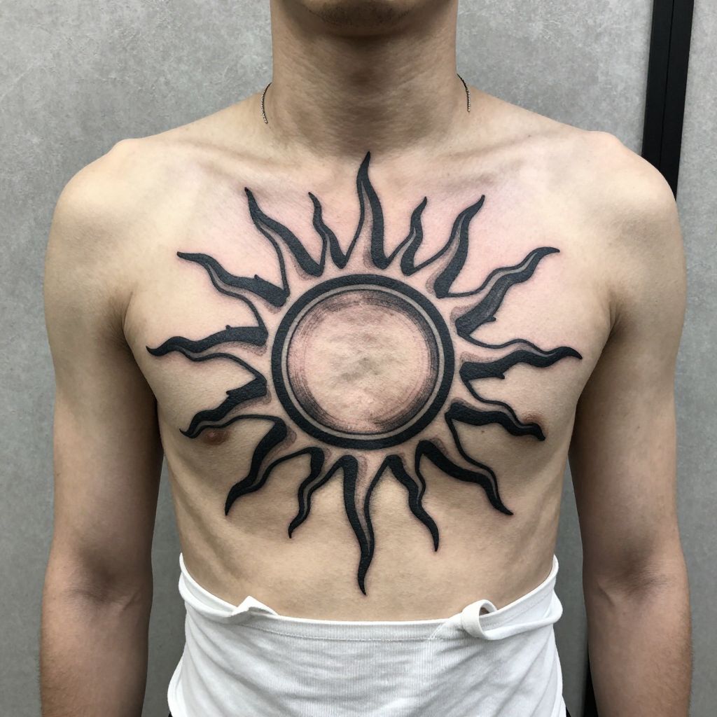 Tribal Sun Chest Piece