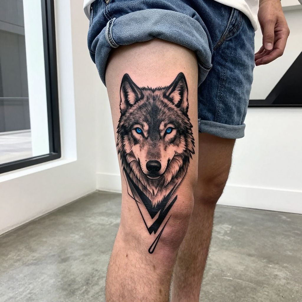 Geometric Animal Fusion tattoo