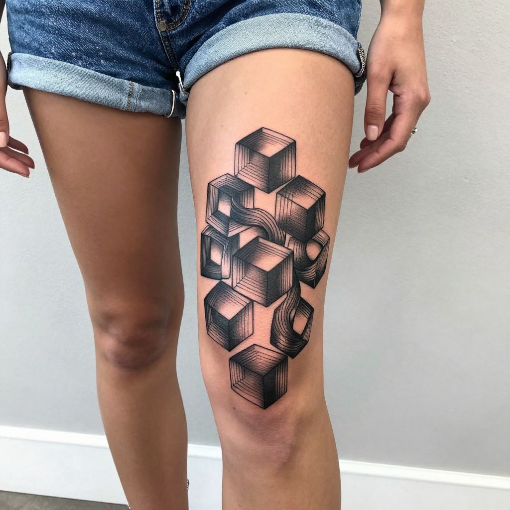 Optical Illusion Design tattoo