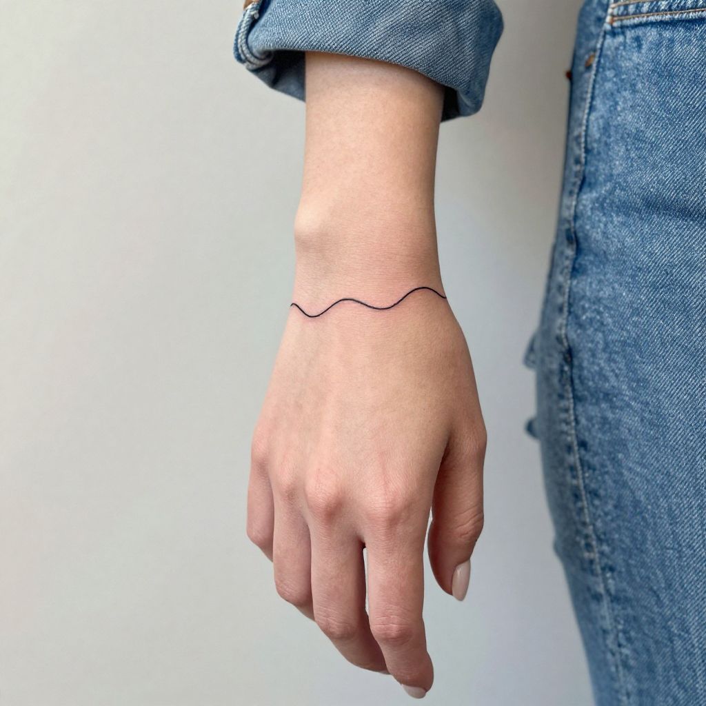 Tiny Wave on Finger or Wrist